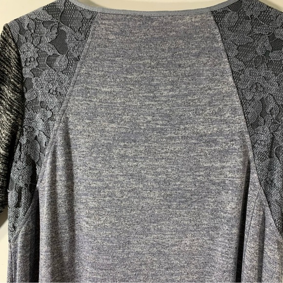 LOGO Lori Goldstein space Dye Henley Tunic - Picture 9 of 12